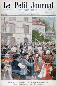 Protest w Bretanii, 1902 autorstwa Unbekannt