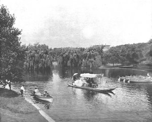 Public Garden and Lake, Boston, USA, ok. 1900. autorstwa Unbekannt