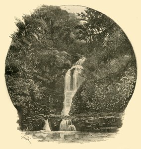 Wodospady Pyrddin, Vale of Neath, 1898. autorstwa Unbekannt