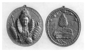 Medal królowej Elżbiety I, XVI wiek, 1896 autorstwa Unbekannt