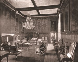 Pokój królowej Elżbiety w Penshurst Place, Kent, 1894. autorstwa Unbekannt