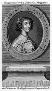 Królowa Henrietta Maria, królowa małżonka Karola I autorstwa Unbekannt