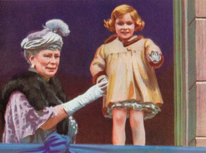 Queen Mary 1867-1953 i Princess Margaret 1930-2002 z okazji króla Jerzego Vs Silver J autorstwa Unbekannt