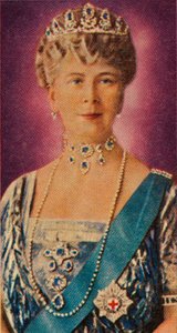 Królowa Maria, małżonka króla Jerzego V, w stroju dworskim, 1935 autorstwa Unbekannt