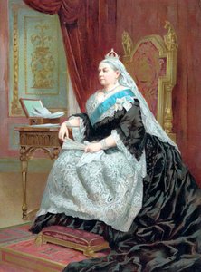 Królowa Wiktoria 1819-1901 w czasie swojego Złotego Jubileuszu, 1887 autorstwa Unbekannt