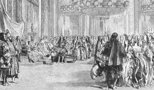 Bal kostiumowy „Renowacja Królowej Wiktorii” w Pałacu Buckingham, 6 czerwca 1845, 1901. autorstwa Unbekannt