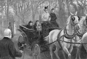 Ostatnia przejażdżka królowej Wiktorii, Osborne, 15 stycznia 1901 r. autorstwa Unbekannt