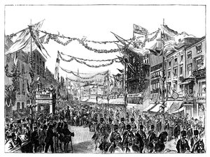 Wizyta królowej Wiktorii w Birmingham, 1858 r autorstwa Unbekannt