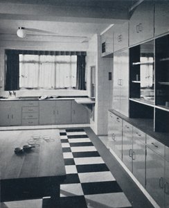 R. W. Symonds and Partner, L. & A.R.I.B.A. - Kuchnia: Włókna celulozowe w kolorze szpachli, nierdzewne autorstwa Unbekannt