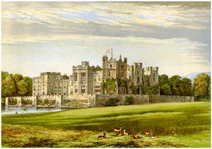 Zamek Raby, hrabstwo Durham, siedziba księcia Cleveland, ok. 1880 r. autorstwa Unbekannt