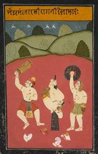 Ragini Desakh z Meghmalhar, S. 1770-1790. autorstwa Unbekannt