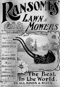 Reklama kosiarek Ransomes, 1908 autorstwa Unbekannt