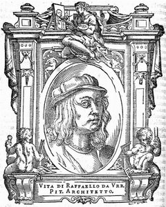 Rafał. Od: Giorgio Vasari, Żywoty najwybitniejszych włoskich malarzy, rzeźbiarzy i architektów, 1568 autorstwa Unbekannt