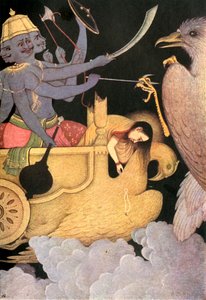 „Walka Rawany z Jatayu”, 1920. autorstwa Unbekannt