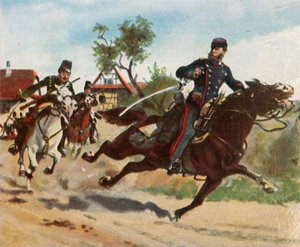 Jazda rozpoznawcza hrabiego Zeppelina w Schirlenhof, 26 lipca 1870, 1936. autorstwa Unbekannt