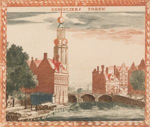Reguliers Toren”, w: Tooneel Der Hoofdste Nederlands Huizen, En Lust Hoven, To T Lev..., nd.. autorstwa Unbekannt