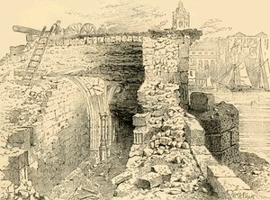 Pozostałości kaplicy św. Tomasza, Old London Bridge, ok. 1872 r. autorstwa Unbekannt
