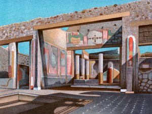 Pozostałości domu bankiera Lucius Caecilius Iucundus, Pompeje, 1902 autorstwa Unbekannt