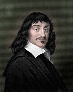 Rene Descartes, francuski filozof i matematyk, 1835 autorstwa Unbekannt