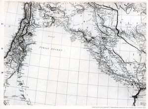 Mapa Rennells pustyni syryjskiej, dat. 1809, opublikowana 1831 1937 autorstwa Unbekannt