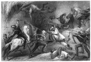 Odepchnięcie wypadu z Delhi, 1857, ok. 1860 autorstwa Unbekannt