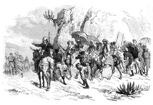 Powrót jeńców abisyńskich, ok. 1880 autorstwa Unbekannt