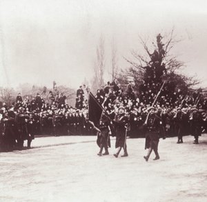 Powrót Belgów do Liége, Belgia, c1914-c1918 autorstwa Unbekannt