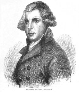 Richard Brinsley Sheridan, irlandzki dramaturg, poeta i polityk, c1875 1878 autorstwa Unbekannt