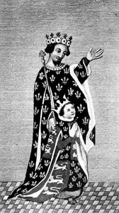 Ryszard II i jego ojciec, Czarny Książę, XIV wiek, 1910 autorstwa Unbekannt