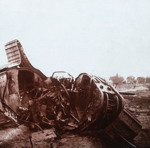 Zgrany czołg otwarty, Szampan, północna Francja, c1914-c1918 autorstwa Unbekannt