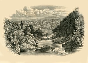 Scena rzeczna w Pont-Y-Cyffing, c1890. autorstwa Unbekannt