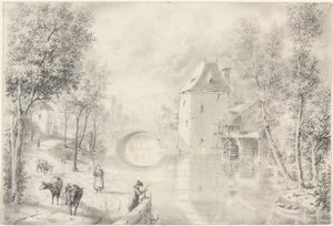 Droga przy Starym Moście, 1800 rok. autorstwa Unbekannt