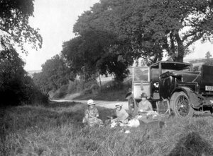 Piknik przydrożny, lata 20.- 30. XX wieku autorstwa Unbekannt