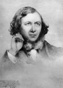 Robert Browning, brytyjski poeta, 1859 autorstwa Unbekannt