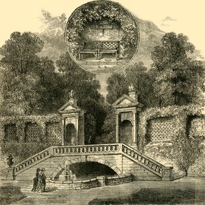 Rogers Seat i Inigo Jones Gateway, Holland House, c1876. autorstwa Unbekannt