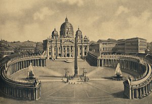 Roma - Bazylika i Plac św. Piotra. Pałac Watykański, 1910 autorstwa Unbekannt