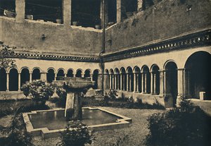Roma - Krużganki Św. Quattro Coronati na wzgórzu Caelian. Rok budowy 1113, 1910 autorstwa Unbekannt