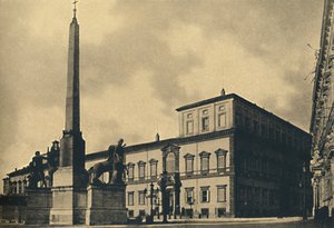 Roma - Pałac Kwirynalski i Fontanna, 1910 r. autorstwa Unbekannt