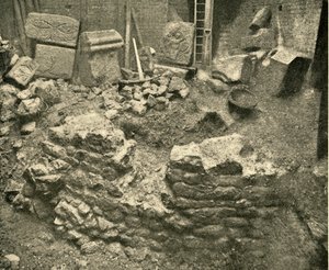Szczątki rzymskie znalezione w bastionie londyńskiego muru, 1908 autorstwa Unbekannt