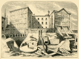 Szczątki rzymskie znalezione w Billingsgate, ok. 1872 r. autorstwa Unbekannt