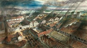 Fort rzymski w Londynie, ok. 122 rne autorstwa Unbekannt