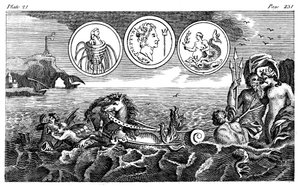 rzymski bóg Neptun, XVIII wiek autorstwa Unbekannt