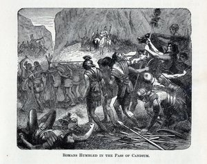 Rzymianie upokorzeni w przełęczy Caudium, 1882 r. autorstwa Unbekannt