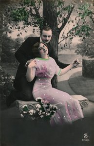 Romantyczna pocztówka, c1910 autorstwa Unbekannt