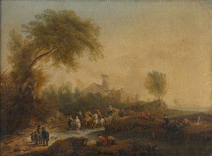 Romantyczny krajobraz autorstwa Unbekannt