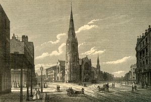 Rowland Hills Chapel & Schools, Westminster Bridge Road, c1878. autorstwa Unbekannt