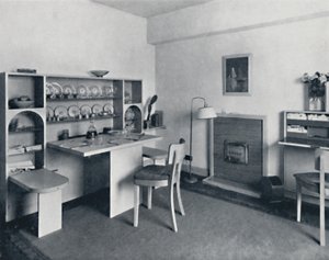 Rowley Gallery of Decorative Art Ltd - Połączona jadalnia z salonem otwarta, 1939 autorstwa Unbekannt