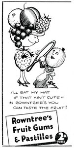 Gumy i pastylki owocowe Rowntrees, 1938 autorstwa Unbekannt