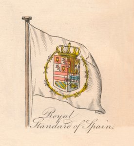Królewski sztandar Hiszpanii, 1838 autorstwa Unbekannt