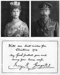 Królewska kartka świąteczna dla wojsk brytyjskich, 1914 autorstwa Unbekannt